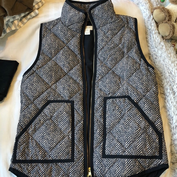 J. Crew Jackets & Blazers - J. Crew Herringbone Puffer Vest J. Crew Jackets & Blazers - J. Crew Herringbone Puffer Vest